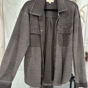 Thread & Supply Charcoal Shirt Jacket